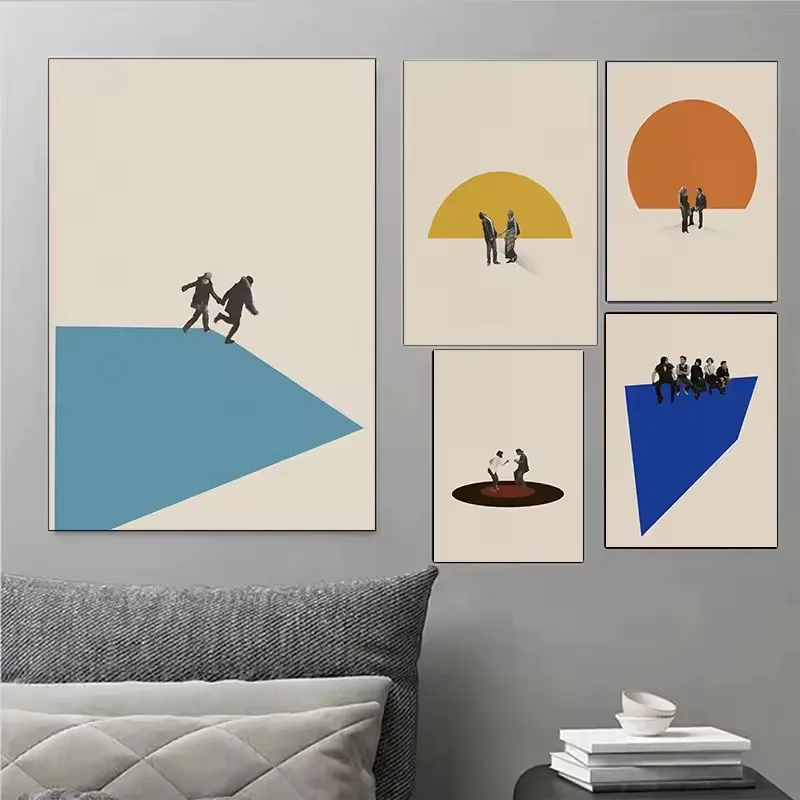 Minimalist Art Poster Canvas Printing Color Fashion Trend House Home Furnishings Decoration Aesthetics Natural Wall Canvas Gifts