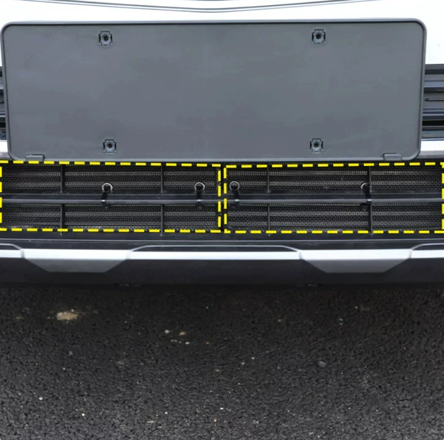 

Exterior Accessories Mesh Grille Grill Insert Net Anti-mosquito Dust Cover Trim For Geely Monjaro 2021 2022 2023