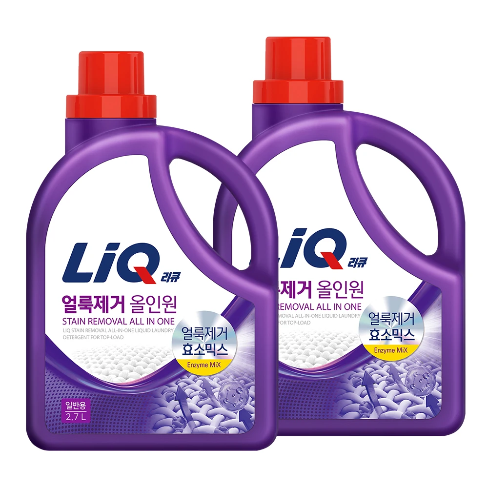 애경 리큐 얼룩제거 올인원 일반용 액체세제 2.7L x2개