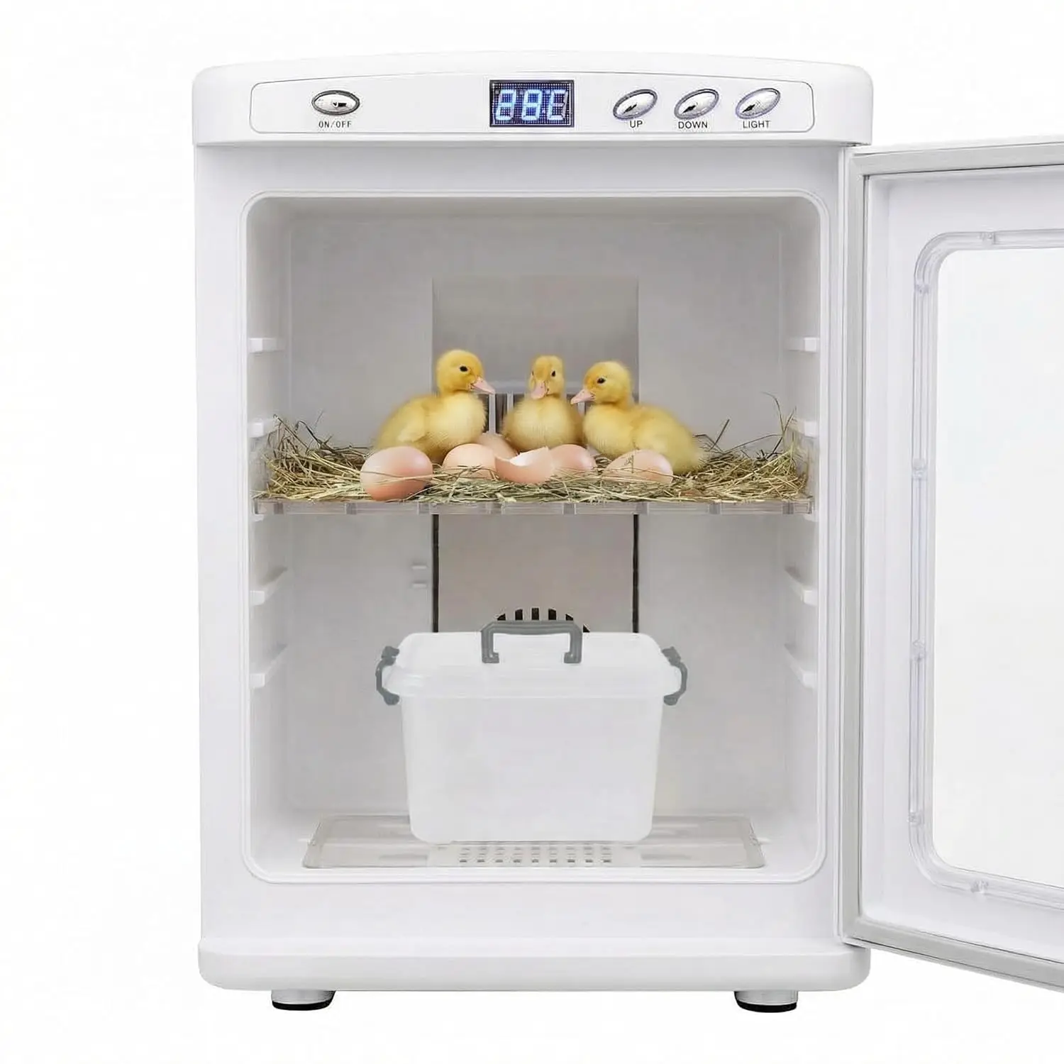 

25L Scientific Lab Incubator, Cooling and Heating Temperature 5-60℃ Digital Incubators for Small Reptiles, Eggs, Quail