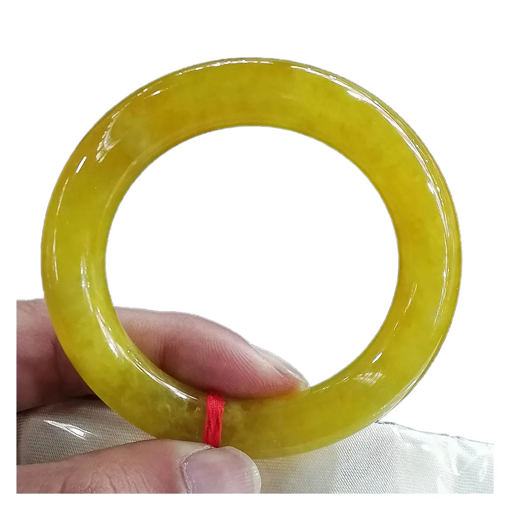 

Yellow Jade Bangle Women Emerald Gemstone Jewelry Genuine Natural Myanmar Jadeite Certified Bangles Fine Handring