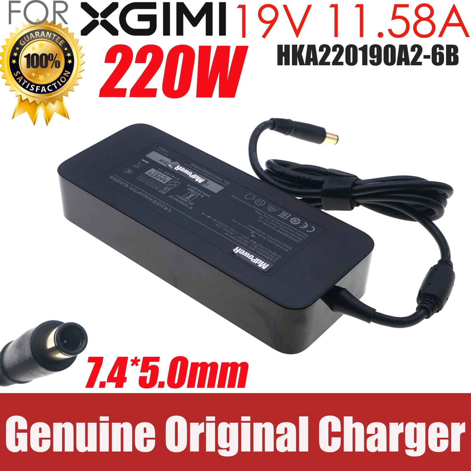 

Genuine 19V 11.58A 220W 220V AC Power Adapter Charger HKA220190A2-6B For XGIMI Projector H3S RS Pro 2 Horizon Power Supply
