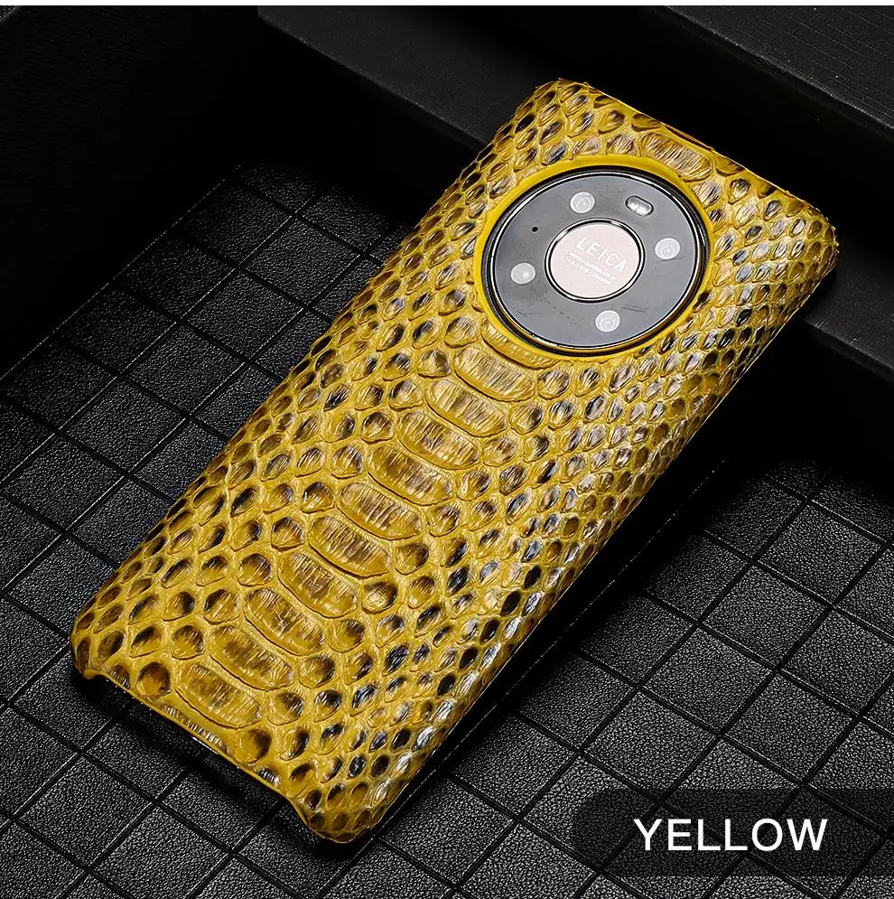 

Genuine Python Leather Phone Case Huawei Mate 70 50 60 Pro Pura 70 P50 P60 P70 Lite Honor Magic 7 6 80 90 100
