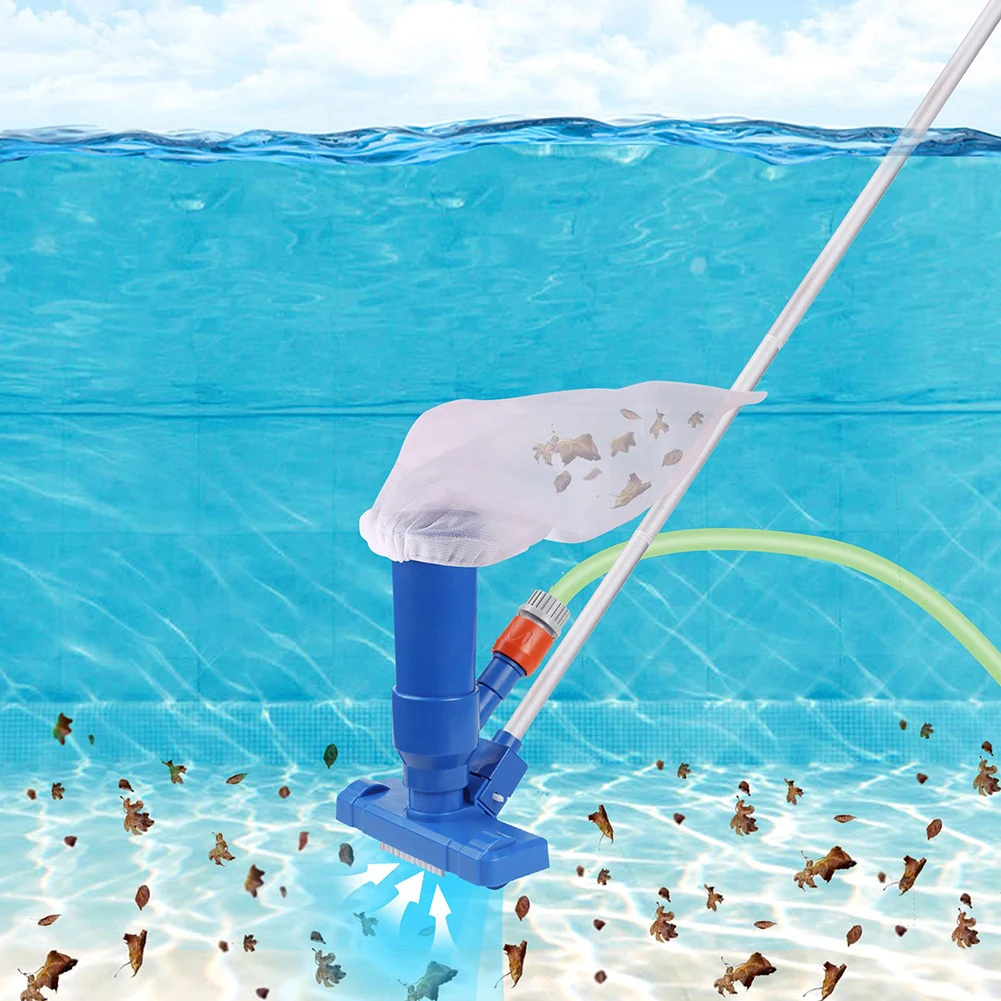 Swimming Pool Vacuum Cleaning Kit Clean Pool Bottoms Net Pool Filter Outdoor Pool Vacuum Cleaner Set Cleaning Skimmer Pool Tool