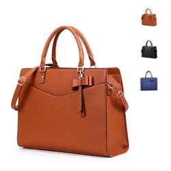 Brand Lady PU Leather Women Handbag Messenger Laptop Bag 15.6,16 Inch,Lady Shoulder Case For MacBook Air Pro PC Notebook 235