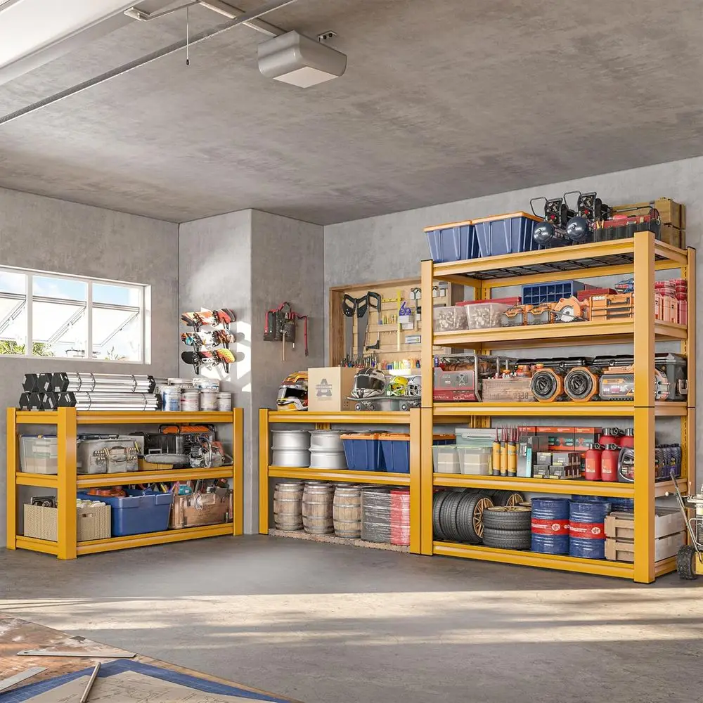 REIBII 2-Pack Commercial Heavy Duty Shelving, 3010 LBS acity per Shel 72