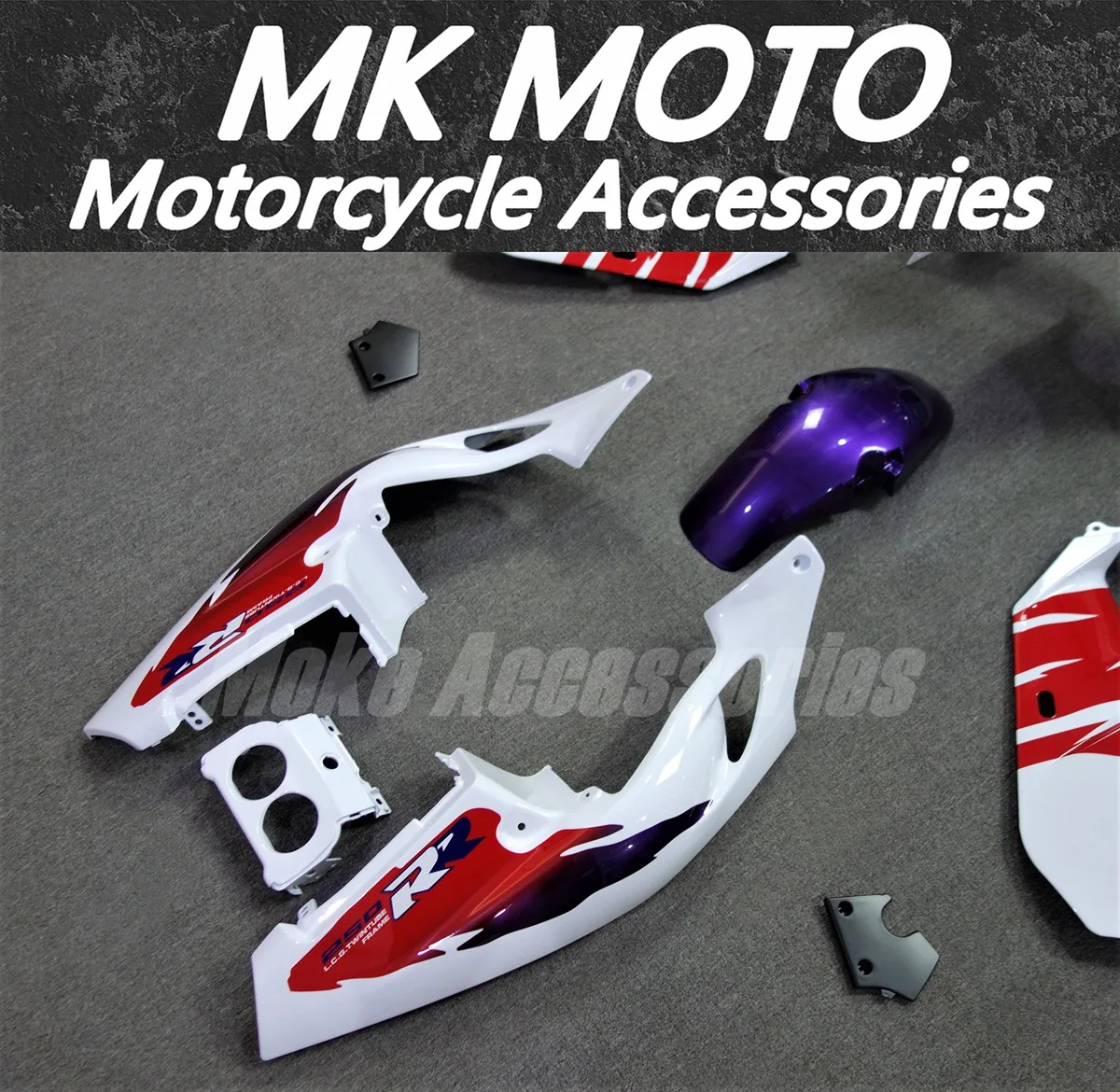 Fairings Kit Fit For Cbr250rr Mc22 1990 1991 1992 1993 1994-1999 Bodywork Set High Quality ABS Injection Purple White Red