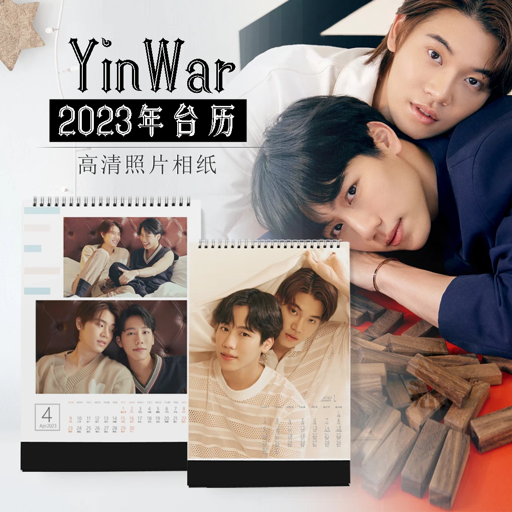 

Thailand Stars Drama This is Love Story En of Love Love Mechanics Yin War Calendar Desk Planner Decor Desk Standing Calendar