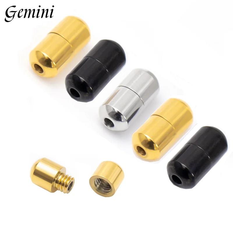 

5Pcs Stainless Steel Screw Clasps Cylinder Fasteners Buckles Closed Connection Buckle DIY Pearl Bracelet Necklace Jewelry Making