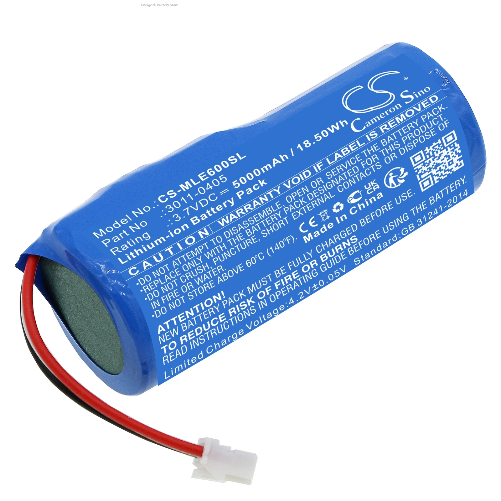 

Cameron Sino 3.7V 5000mAh Battery 3011-0405 for Minelab Equinox 600, Equinox 800 +TOOL