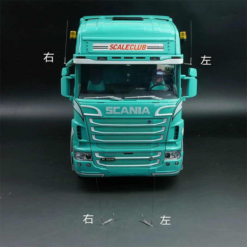 Scaleclub 1/14 trailer truck truck dump truck European card style metal antenna