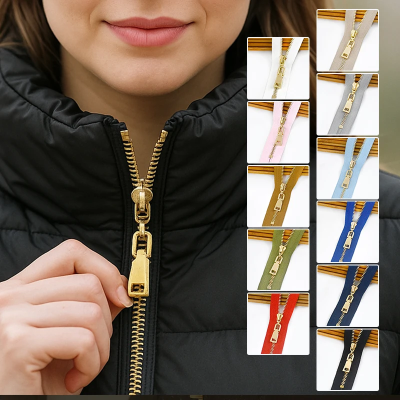 

10Pcs 3# 15/18/20/25/30cm Close-End Metal Zippers Pants Jeans Shoes Replace Zipper Pocket Handbags Zips DIY Sewing Accessories