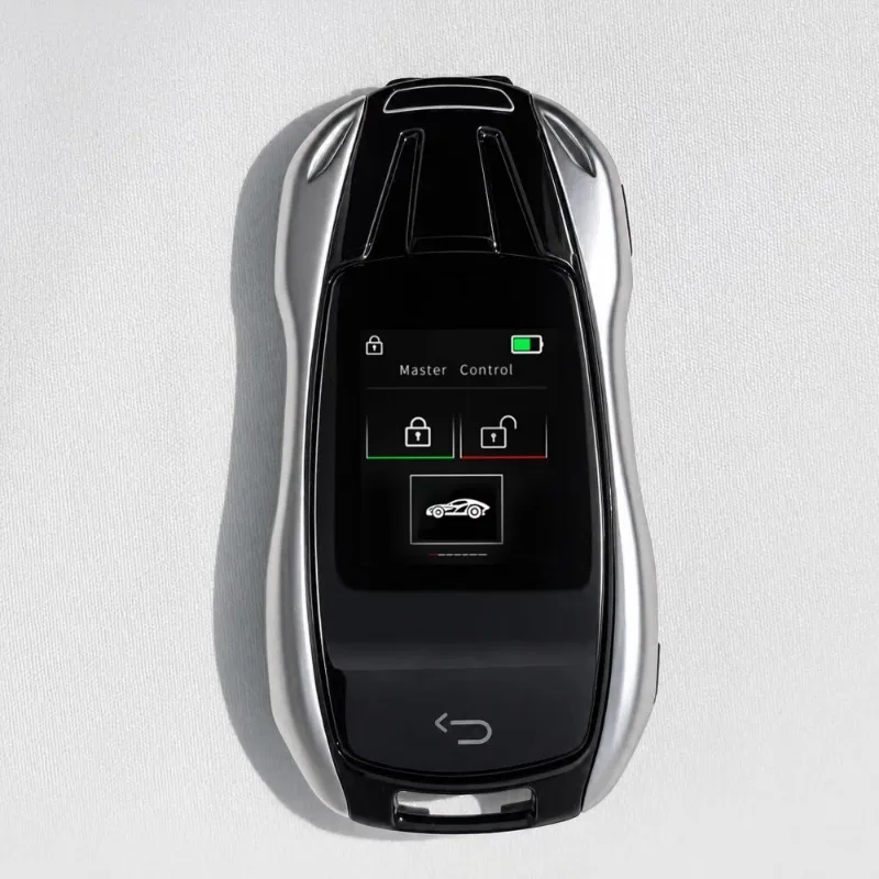 LCD Smart Car Key with Screen Display Supports Keyless Entry, Compatible with Multiple Vehicle Brands Touch Screen Car Smart Key