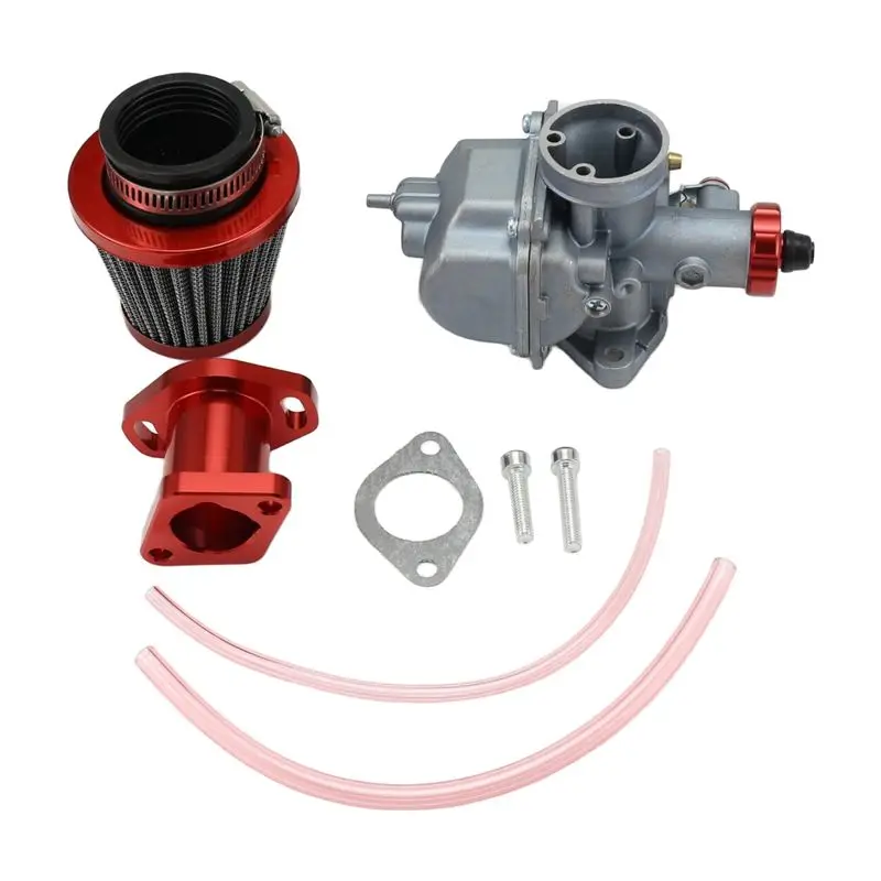 AB59-Adapt Carburetor Kit Engine Intake Manifold Air Filter For VM22 212Cc GX200 6.5Hp Engine 196Cc CT200U KT196 Motorcycle Mini