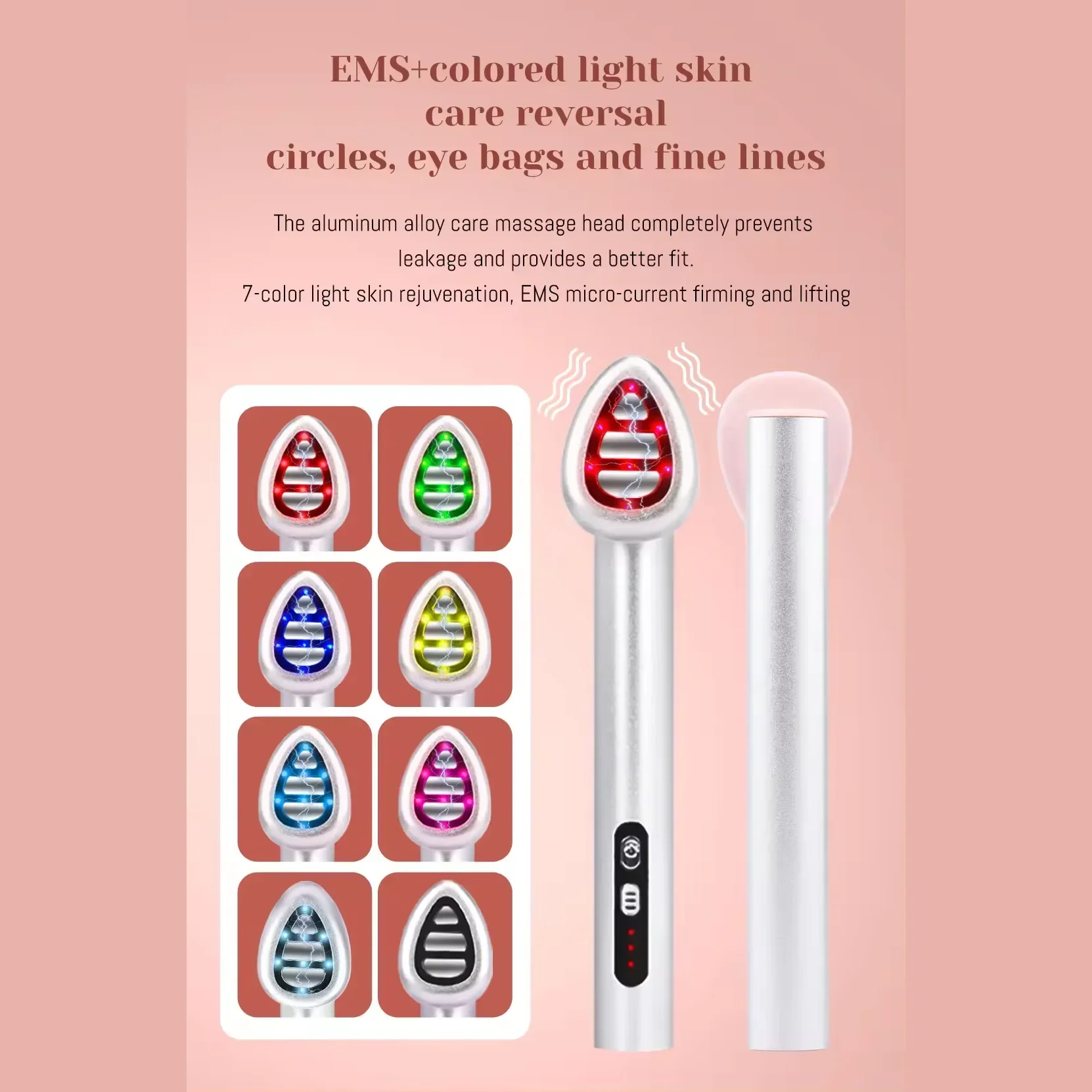 7-Color LED Eye Beauty Device Micro-current Facial Lifting Firming Massager Vibration Massage Remove Dark Circles Eye Bag