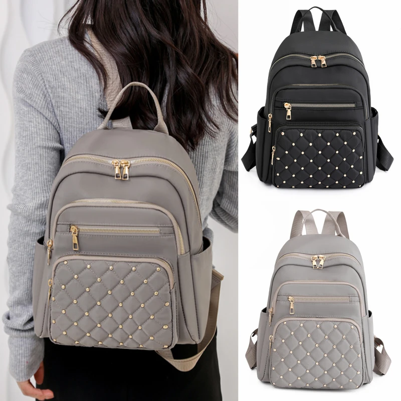 Women Backpacks High Quality Nylon Travel Large Capacity Simplicity Fashion Casual Versatile Teenage Shoulders Bag For Females