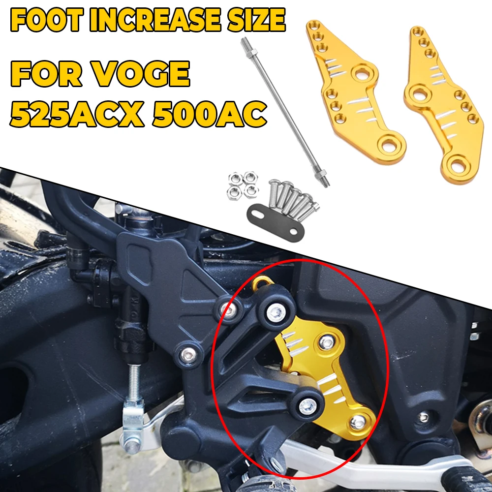 For VOGE 525ACX 525 ACX 500AC 500 AC 2023 2024 Motorcycle Modified Lift Foot Back Foot Increase Transfer Seat Code