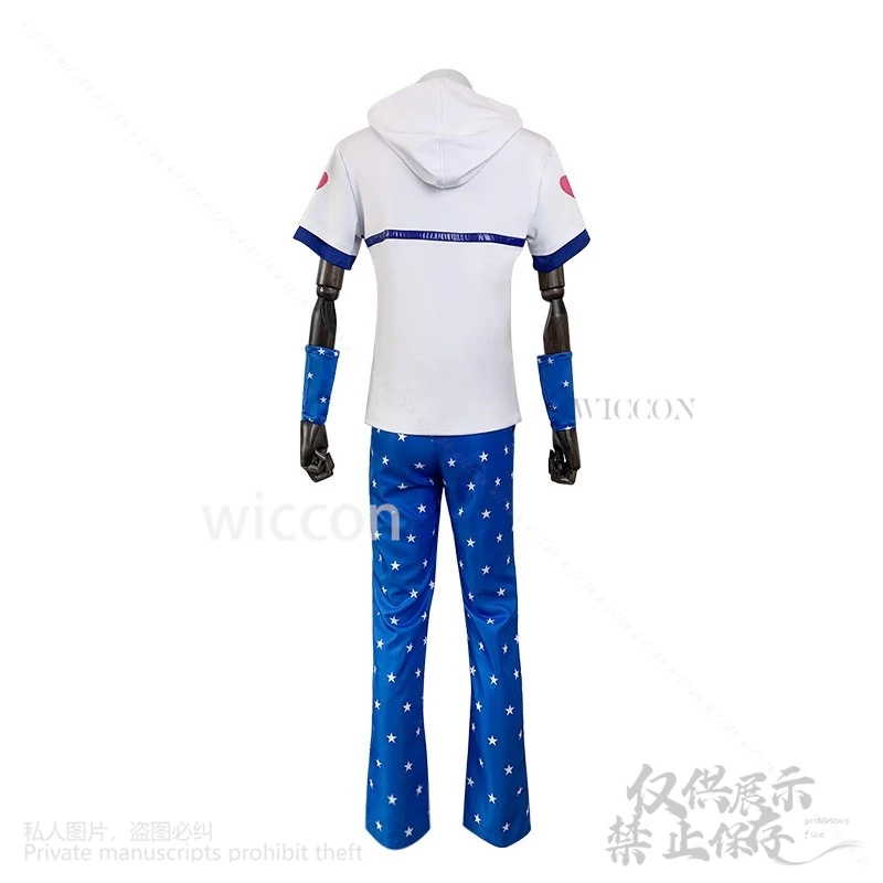 أنيمي غريب جو أنيمي زي جوني جوستار موحدة شعر مستعار هالوين كوس حفلة الزي السراويل العليا قبعة دعوى الكبار الإناث مخصصة