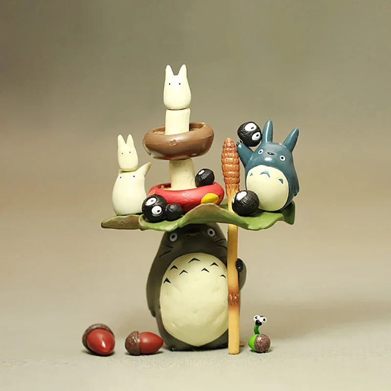 Anime My Neighbor Totoro Figure Cartoon Pvc Mini No Face Man Series Statue Cute Action Model Toy Room Ornaments Kids Gifts