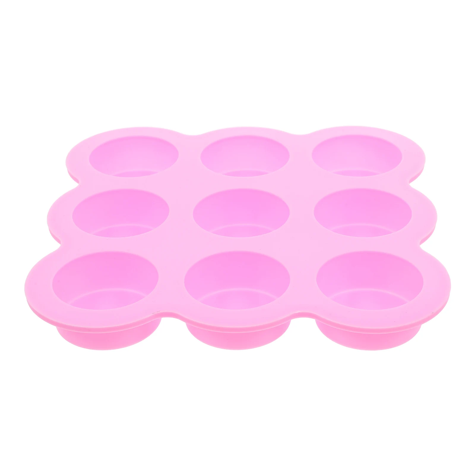 

9 Hole Round Silicone Baking Mold Cylinder Pan Oven Microwave Freezer Safe for Homemade Soap Chocolate Cake Muffins