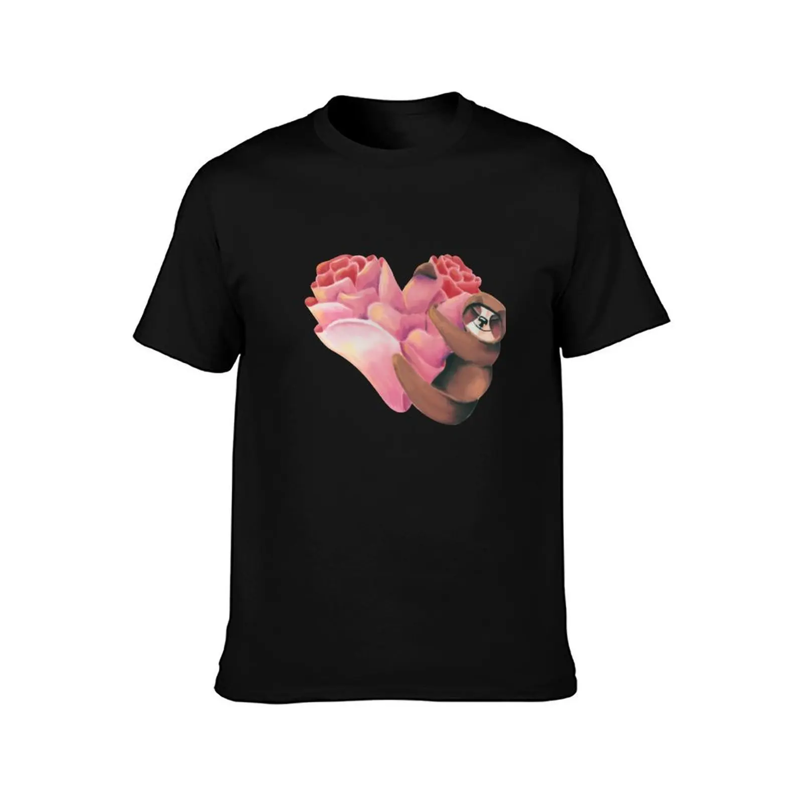 I Heart Sloths T-Shirt Functional Casual Short Sleeve Tee