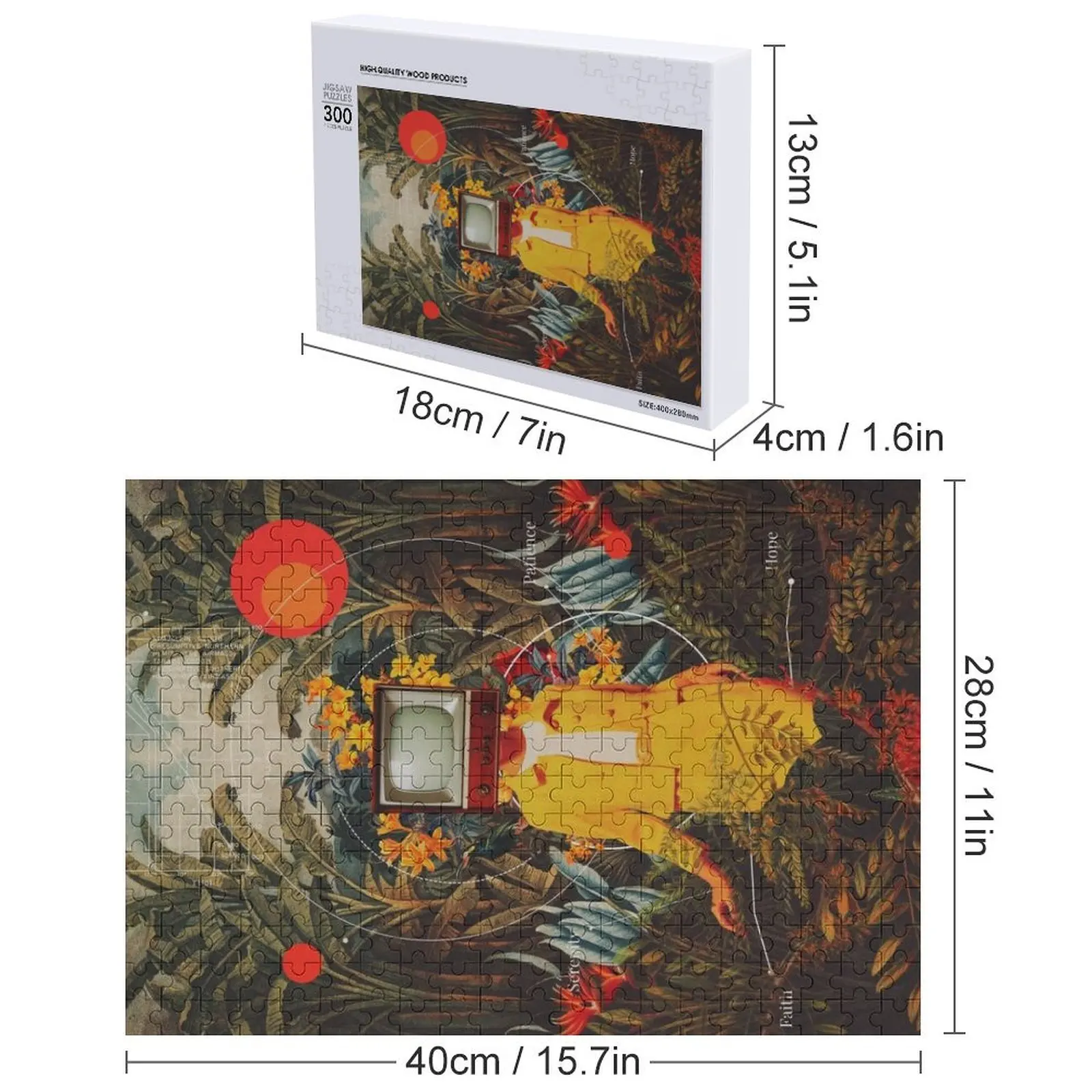 لقد جاءت من أحجية الصور المقطوعة البرية، صناديق خشبية، ألغاز خشبية للكبار