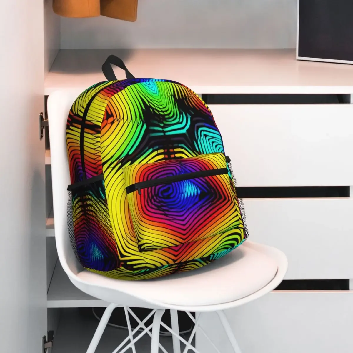 

Рюкзак Rainbow Swirl с абстрактным принтом, рюкзак большой емкости для мальчиков и девочек, сумка для книг, школьная сумка, сумки на плечо для мужчин и женщин