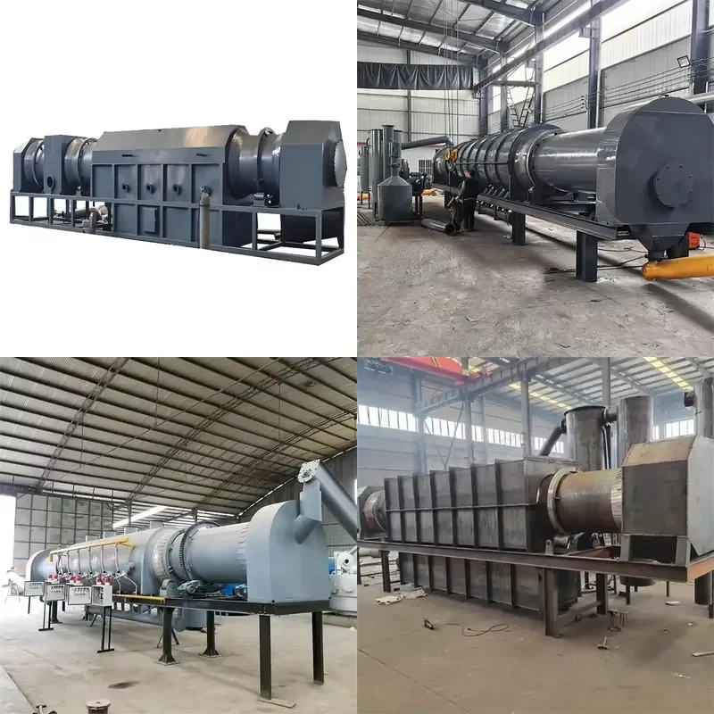 Crusher Automatic Continuous Biochar Sawdust Hydrothermal Carbonization Charcoal Carbonization Furnace for Biomass Pyrolysis