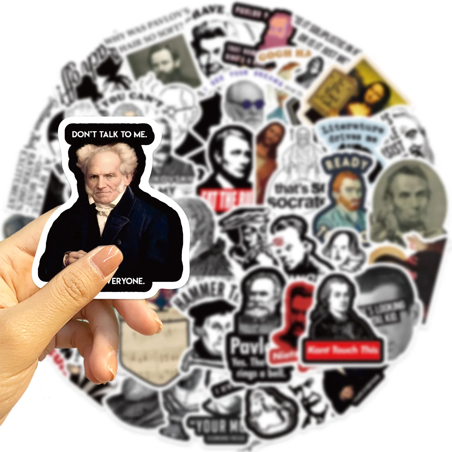 50 Funny Celebrity MEME Graffiti Stickers Decor Water Cup Phone Stickers Waterproof Notebook Children's Stationery Stickers