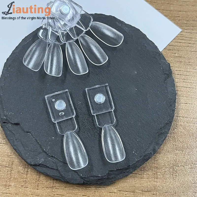 Présentoir magnétique de faux ongles, carte de couleur naturelle claire, support de Gel pour vernis, Palette de manucure, pratique de la colle des ongles