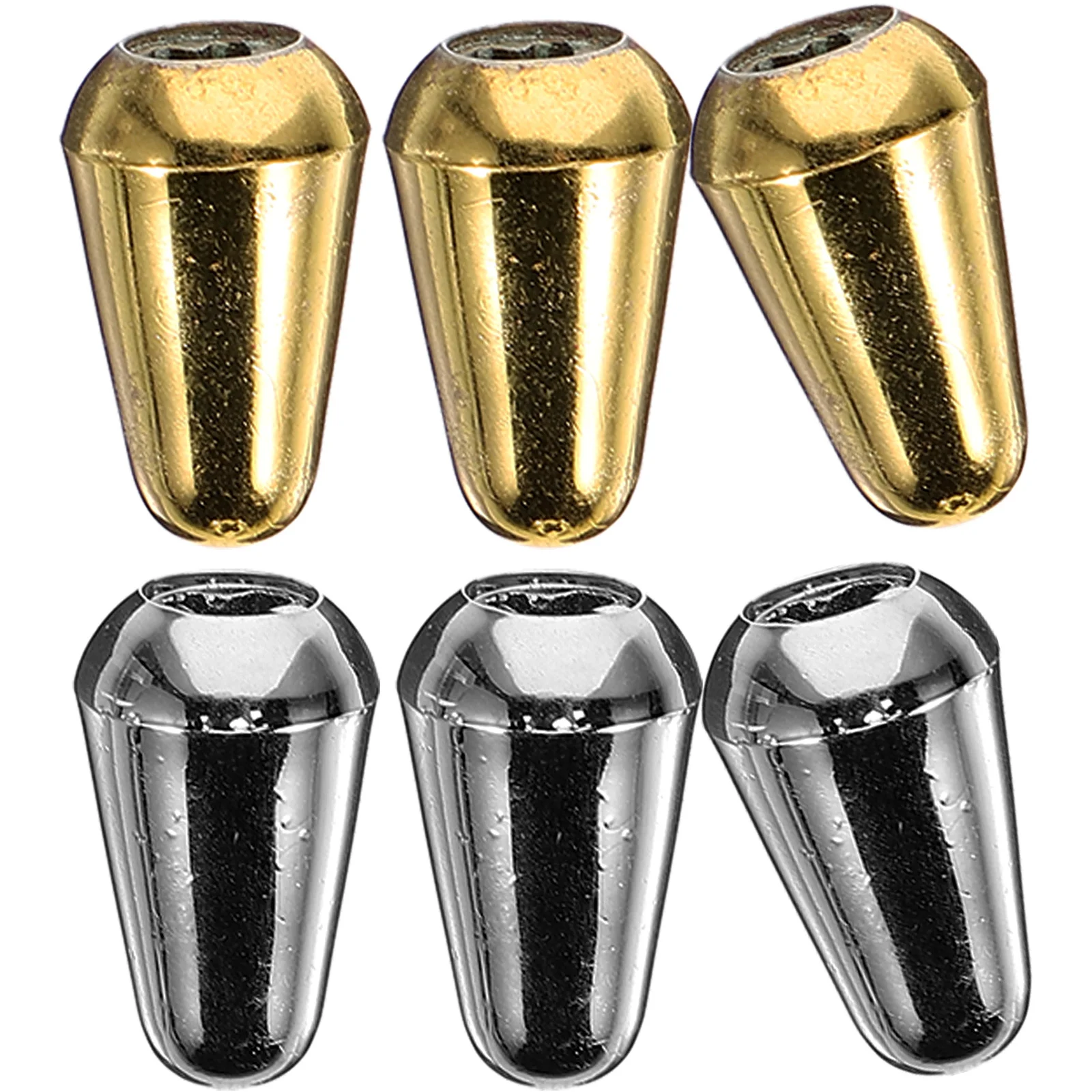 

6Pcs Guitar Toggle Switch Cap 35mm Diameter Thread High Precision Threads Guitar Part Toggle Tip Knob Metal Knob Cap