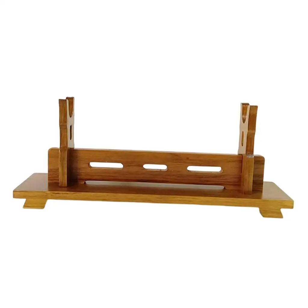 Samurai Sword Display Stand Holder Wooden Rack for Wakizashi Tanto Knife Support Vintage Style Showcase