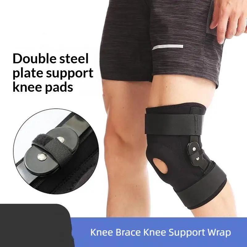 Nouvelles genouillères de sport avec stabilisateurs latéraux pour la récupération des blessures au ménisque et la douleur au genou, manchon de compression avec gel rotulien