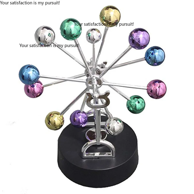 for H010 Color Ball Ferris Wheel Perpetual Motion Instrument, Magnetic Swing Ornament, Cosmic Model Home Desk Decoration