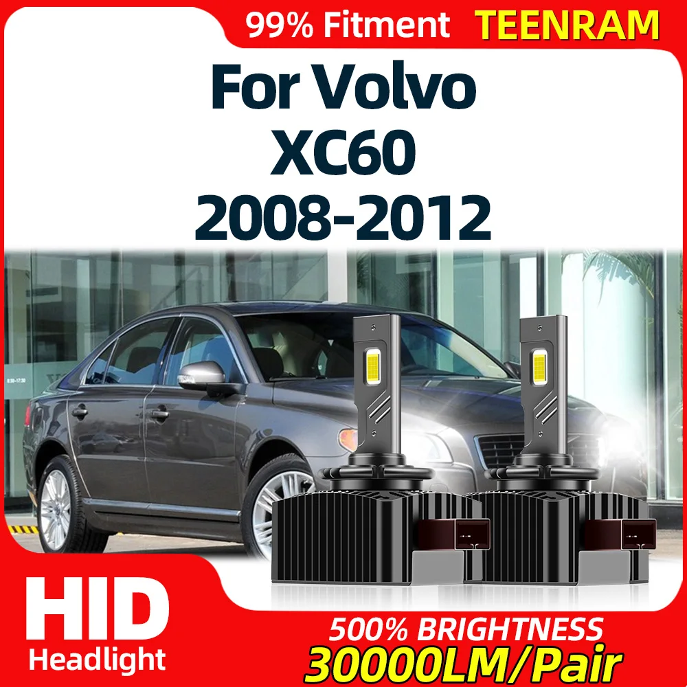 

120W Canbus LED Headlight Bulbs 30000LM HID Xenon Car Headlamps 12V 6000K White For Volvo XC60 2008 2009 2010 2011 2012