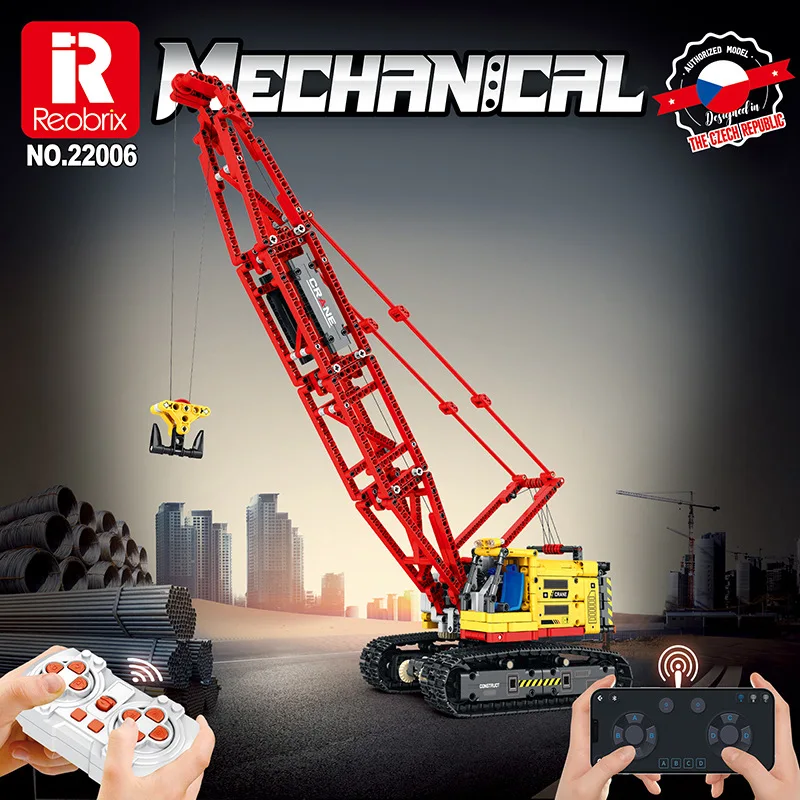 Technical APP Remote Control Crawler Crane Building Blocks Creative Expert City Engineering Vehicle Car Model Bricks Kid Toys