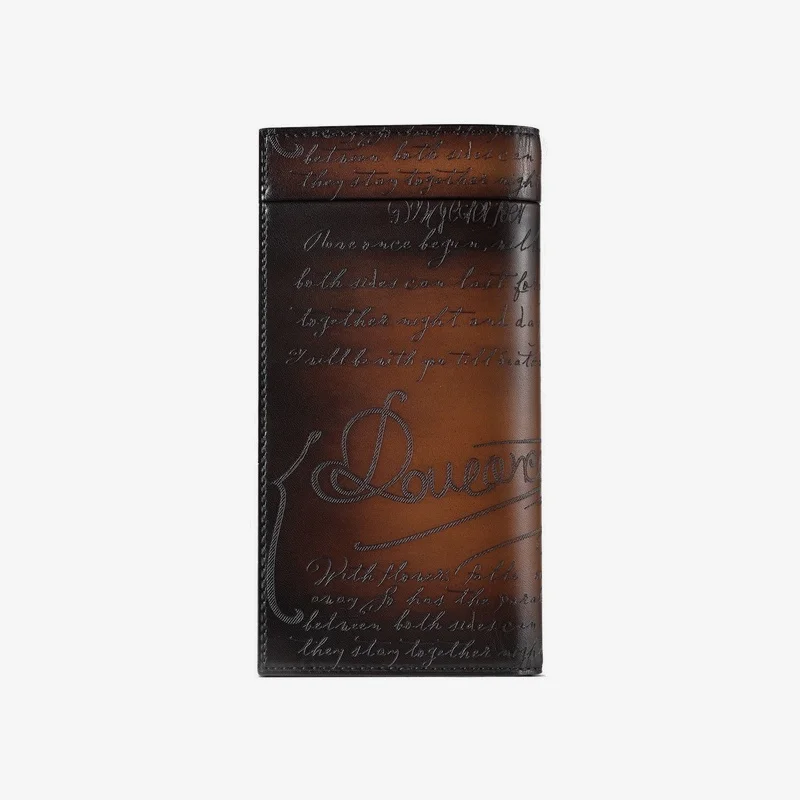 DIMY 2026 new long style new leather thin style brand genuine popular item card bag integrated men's leather wallet wallet