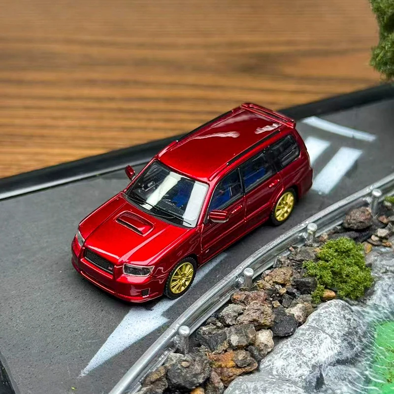 Fiberrun escala 1:64 Forester STI versión SG9 coche en miniatura de aleación juguetes colección de regalos decoración de recuerdo para adultos exhibición estática