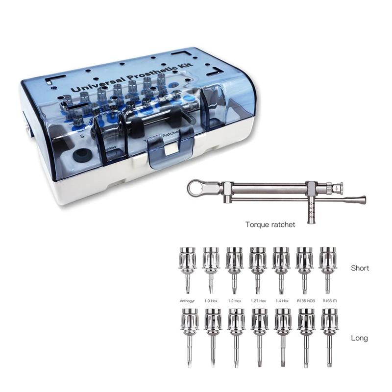 Dental Implant Torque Screwdriver Wrench Prosthetic Restoration Ratchet Kits 10-70NCM Dentistry Tool Materials Instruments