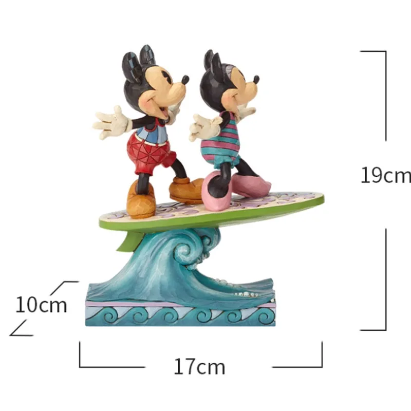 ديزني الأصلي المرآب عدة ميكي ميكي ماوس تصفح ميكي وميني 190 مللي متر شخصيات كرتونية لعب للأولاد هدية نموذج الحلي