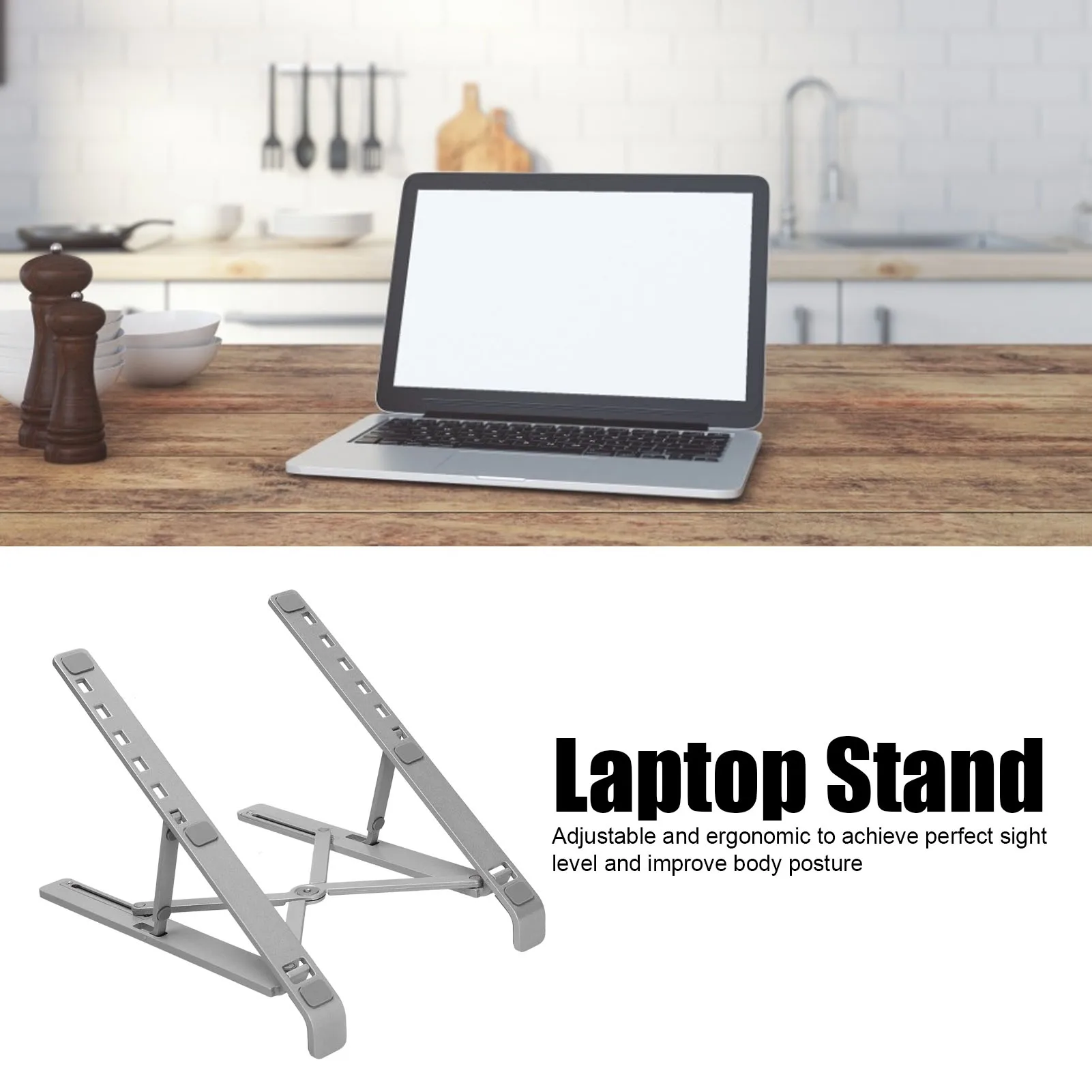 

Portable Desk Laptop Stand Aluminum Notebook Support Computer Bracket Holder Accessories Foldable Lap Top Base for Pc