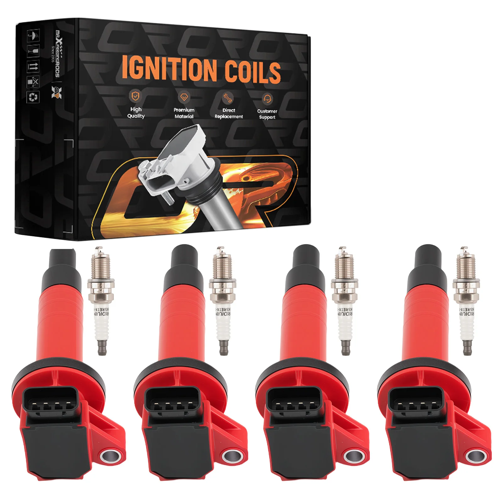 4Pcs Ignition Coils…