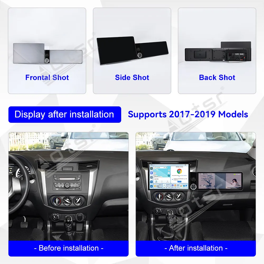 13.1+12.3 Inch Screen Car Radio For Nissan Navara 2017-2020 Android GPS Navigation Multimedia Video Stereo Receiver Head Unit