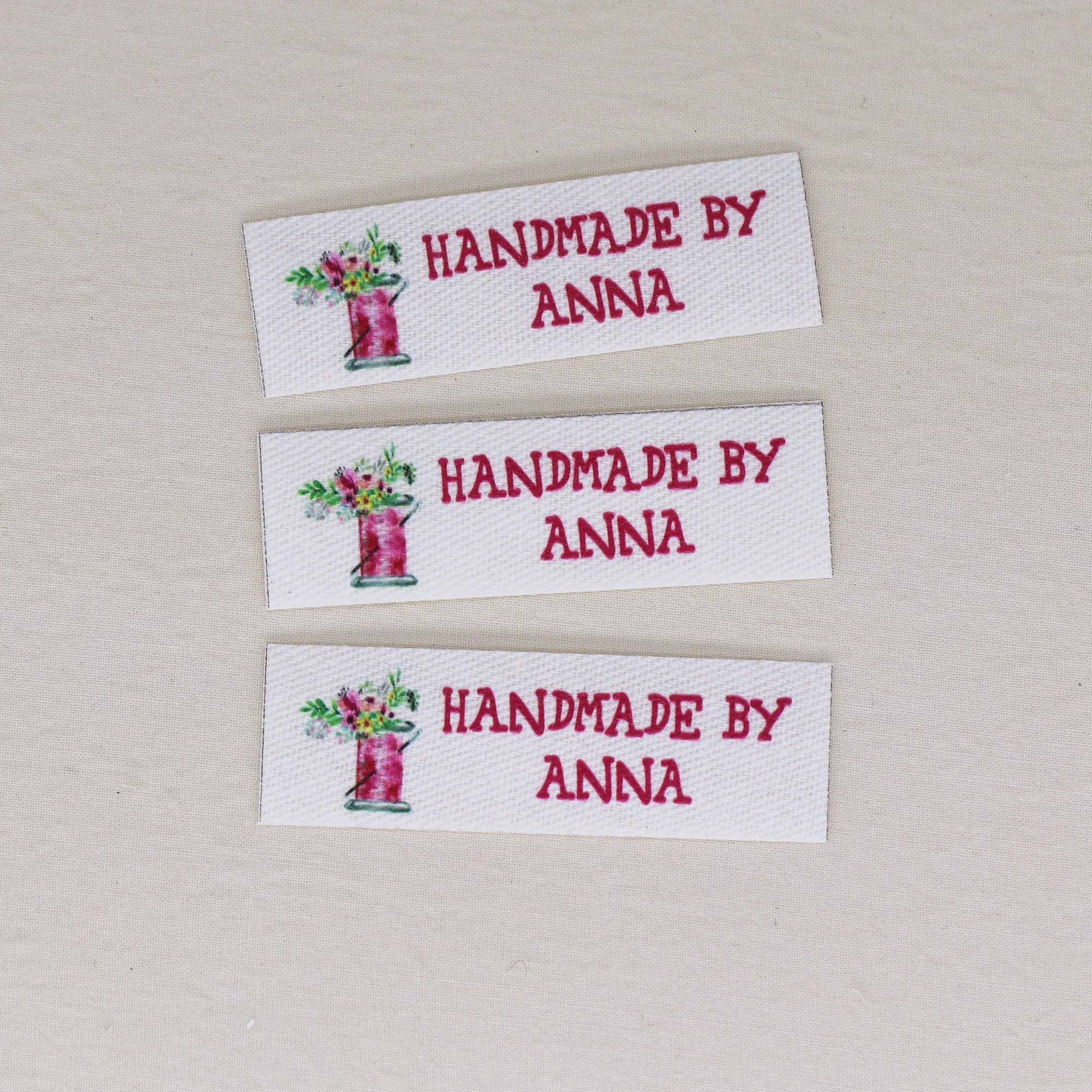 

Изготовленные на заказ гладильные этикетки, персонализированное имя, этикетки для одежды, бирки для ткани, фирменные этикетки, бирки ручной работы (YT342)