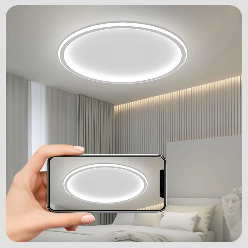 LED Ceiling Lights Modern Ceil Light 18/30/48/58W Led Ceiling Lamps Creative Round Living Room Bedroom Indoor Kitchen Lighting