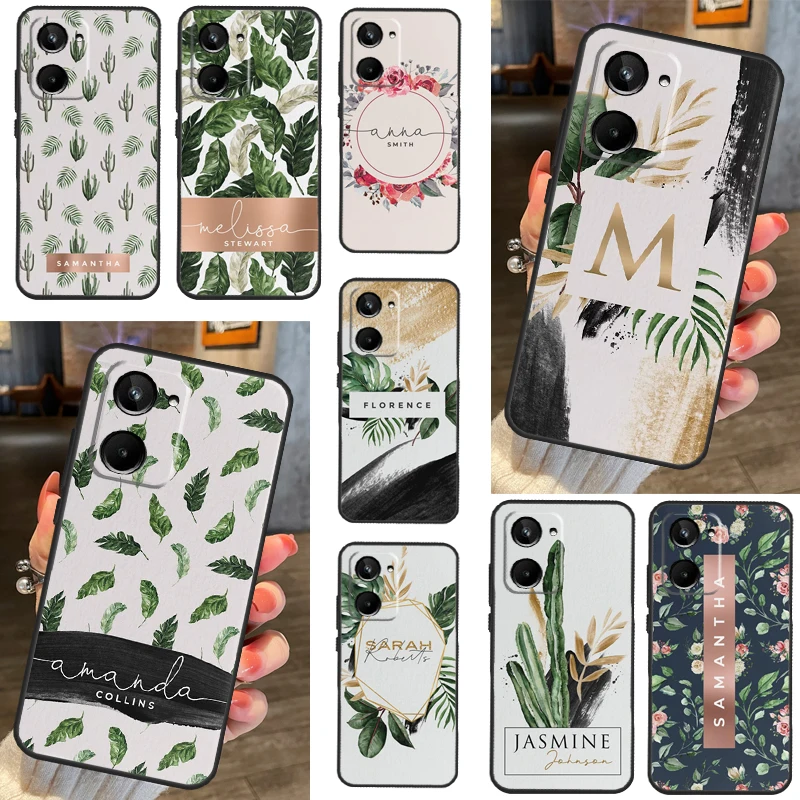 Custom Palm Leaves Exotic Greenery Case For Realme GT Neo 5 2 3 GT3 8 9 10 Pro Plus C11 C15 C21 C30 C31 C35 C33 C55 C25s C21Y