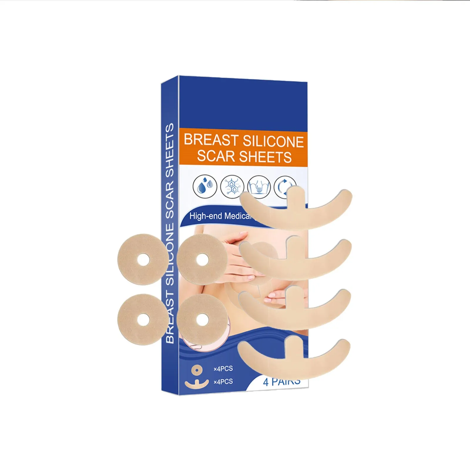 Skin Repairs Patch Lightweight And Smooth Skin Repairs Breathable Chest Care Patch Breast Scar Skin Repair Care Chest Paste