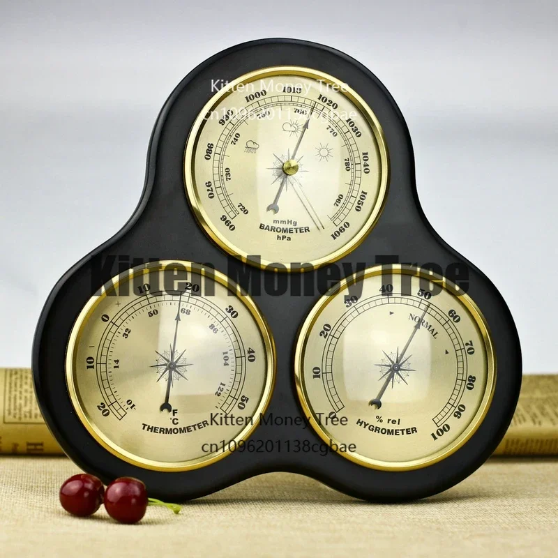 

Настенный бытовой барометр-термометр-гигрометр, метеостанция, подвесной, без батареек, для дома