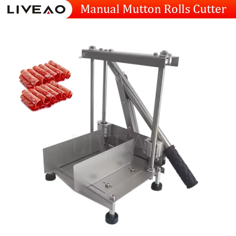 

Stainless Steel Household Manual Frozen Meat Roll Planer Home Hand Beef And Mutton Roll Slice Chipper Cutting Machine