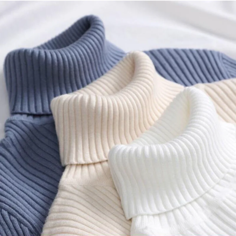 

Свитер-пуловер с длинными рукавами и высоким воротником, женская приталенная универсальная базовая рубашка, новая коллекция осень-зима 2025 года, новый стиль